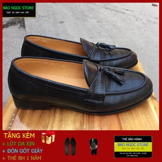 [ĐẾ KHÂU CỰC BỀN]  Giày Da Nam - Giày Lười Nam Kiểu Dáng Hàn Quốc - Bảo Hành Da 12 Tháng - Mã K21