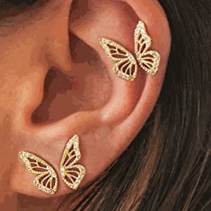 Bông Tai Acrylic Hình Bươm Bướm Phong Cách Hàn Quốc Thời Trang Cho Nữ