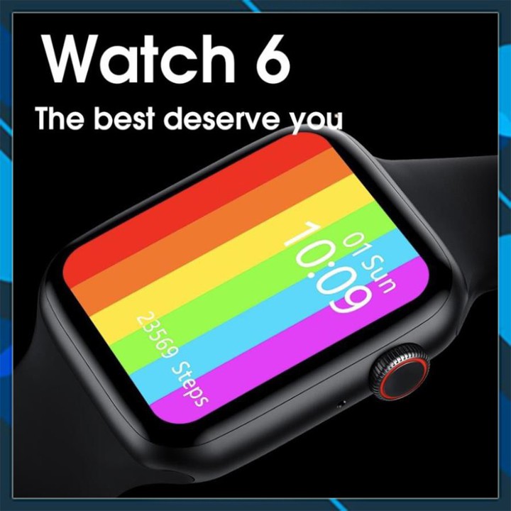 Đồng hồ thông minh Watch 6, Full màn Tràn viền, Thay được dây ap Watch Size 44mm 💕Bảo Hành Lỗi Đổi Mới💕 | BigBuy360 - bigbuy360.vn