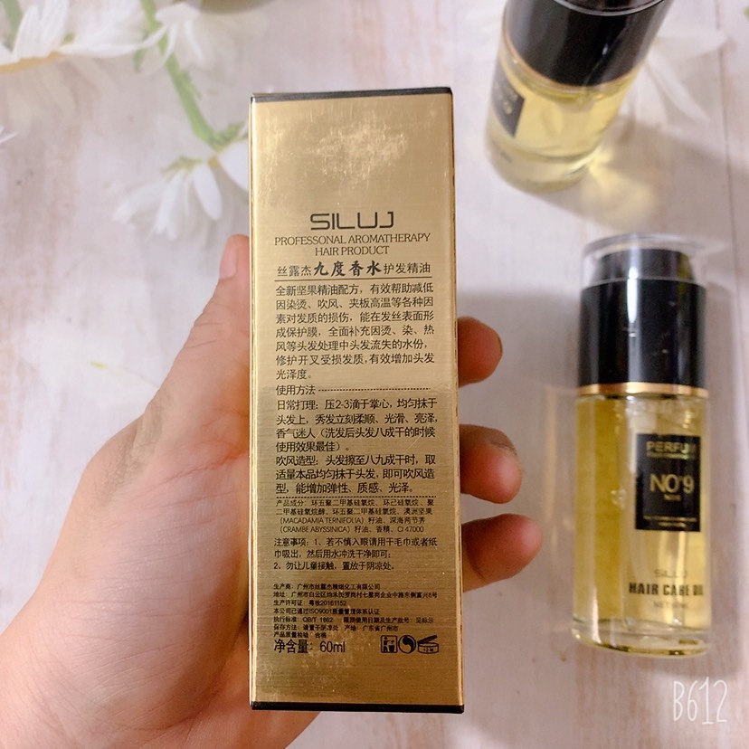 Tinh Dầu Dưỡng Tóc NO9 Siluj Perfume 60ml Nuôi Dưỡng , Phục Hồi, Dưỡng Ẩm  Tóc