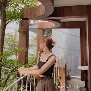 ÁO 2 DÂY TRƠN CROPTOP