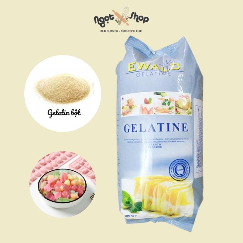 Gelatin bột Đức 100g dùng trong làm bánh, nấu chè
