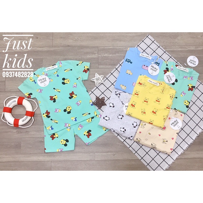 Bộ minky mom cho bé ❤️ freeship ❤️ bộ quần áo bé trai bé gái cotton - just kids