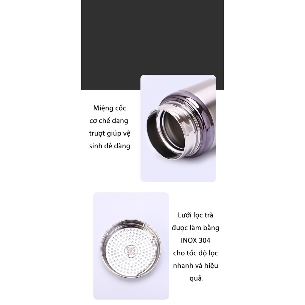 Bình giữ nhiệt, Ly giữ nhiệt Cao Cấp WL7 SONNATA Hiệu quả giữ nhiệt lên đến 12 tiếng | BigBuy360 - bigbuy360.vn