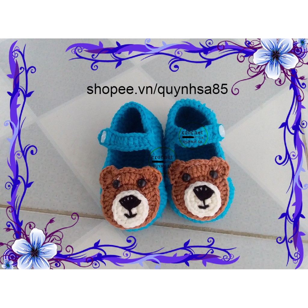 Giày len cho bé M219 - baby shoes /sandals crochet
