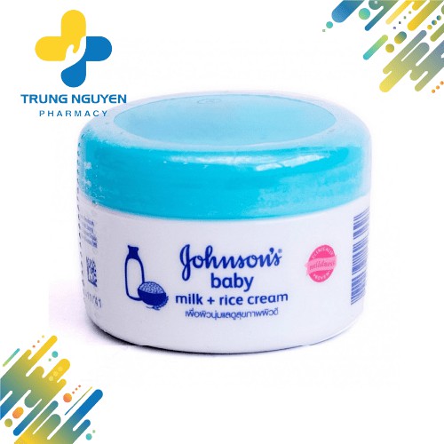 Kem dưỡng da Johnson’s Baby Milk + Rice Cream cấp ẩm, dưỡng da & cải thiện sắc tố da