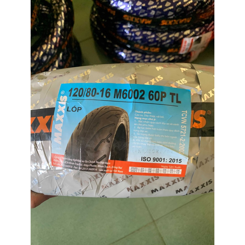 Lốp xe máy Maxxis 120/80-16 dành cho SH 125i/ 150i, Shark,...