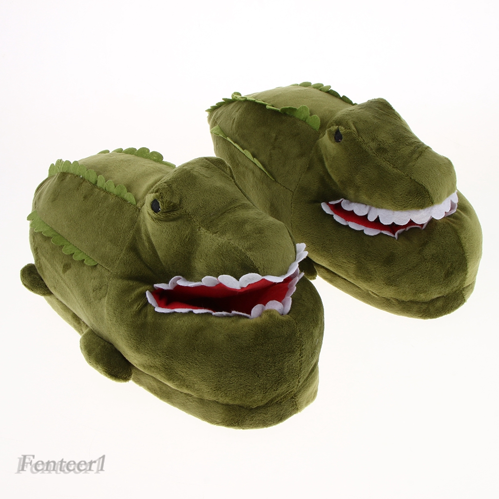 Dép Bông Đi Trong Nhà Hình Cá Sấu Dễ Thương Fenteer1