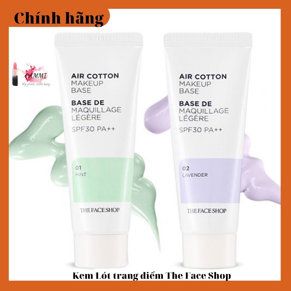 Kem Lót Air Cotton Make Up Base The Face Shop