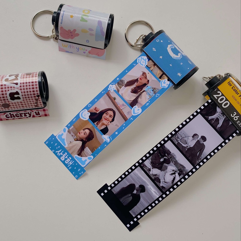 KEYCHAIN / MÓC KHÓA CUỘN PHIM HÌNH THEO YÊU CẦU