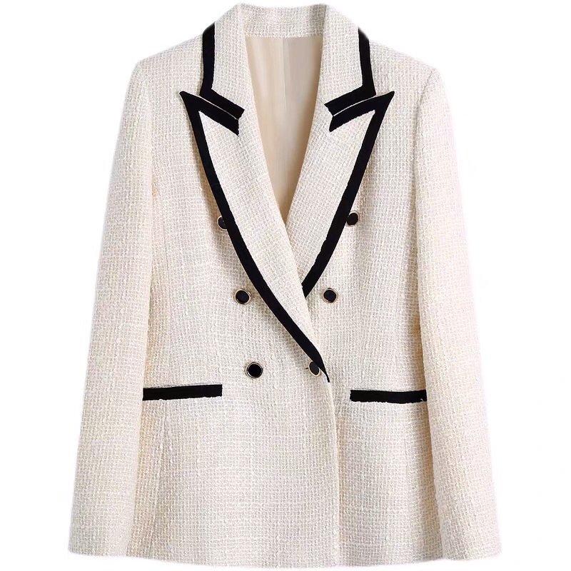 ÁO BLAZER DẠ DÁNG ZR MÀU TRẮNG