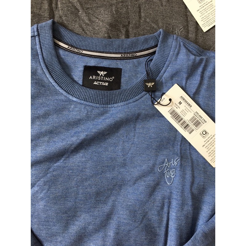 Áo Thu Đông Bo Tay  Aristino ASW004w8 Slim Màu Xanh Biển có XL | BigBuy360 - bigbuy360.vn