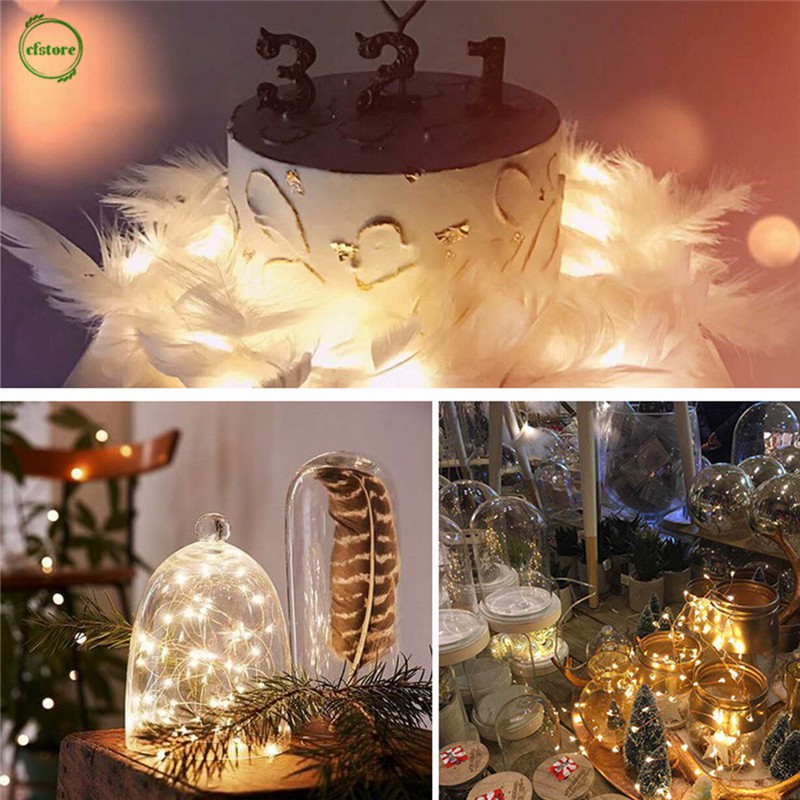 Dải đèn LED 1M chạy pin chuyên dụng cho trang trí Giáng Sinh