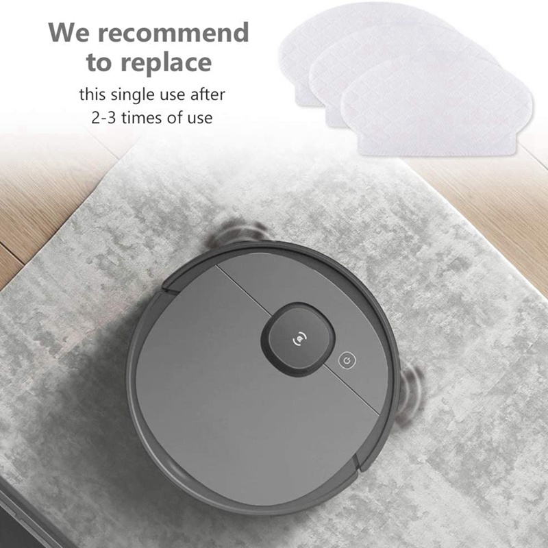 Set 50 Miếng Đệm Lau Sàn Cho Robot Hút Bụi Ecovacs Deebot OZMO N7 / T5 / OZMO 920 / OZMO 950
