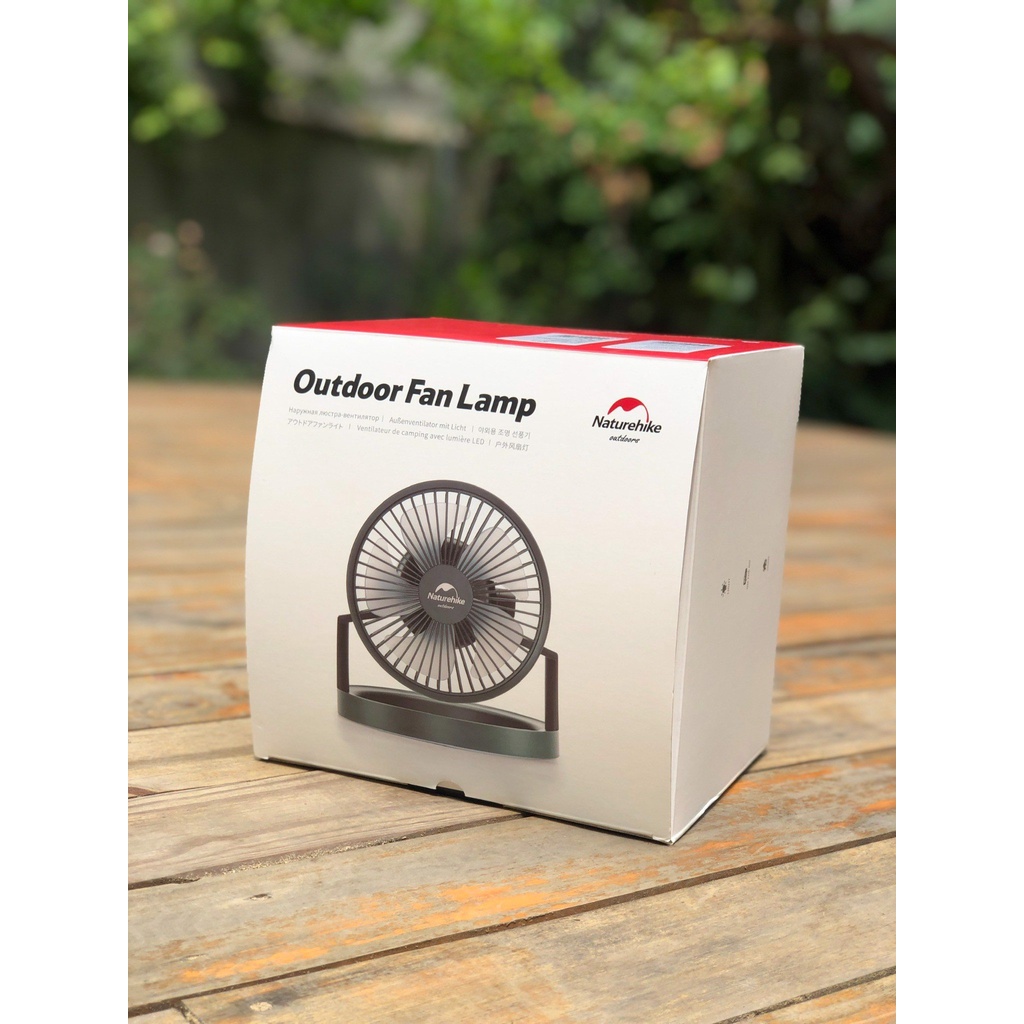 Quạt Dã Ngoại Kiêm Đèn LED Naturehike Sạc USB Đa Năng, Tiện Dụng Cho Du Lịch NH21ZM003