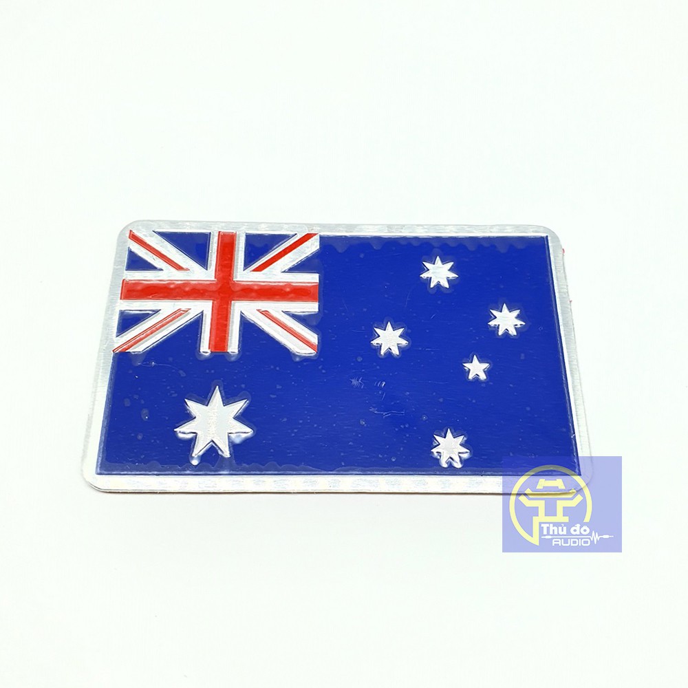 Tem nhôm decal dán trang trí xe hình cờ các nước trên thế giới- Anh, Mỹ, Đức, Pháp, Nhật........