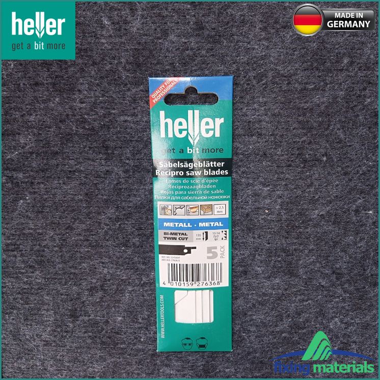 S3456XF-Lưỡi cưa kiếm HELLER Bi-Metal  27636 8, Răng đôi, dài 130mm (Cắt cành cây, gỗ mềm, tấm cách âm..)