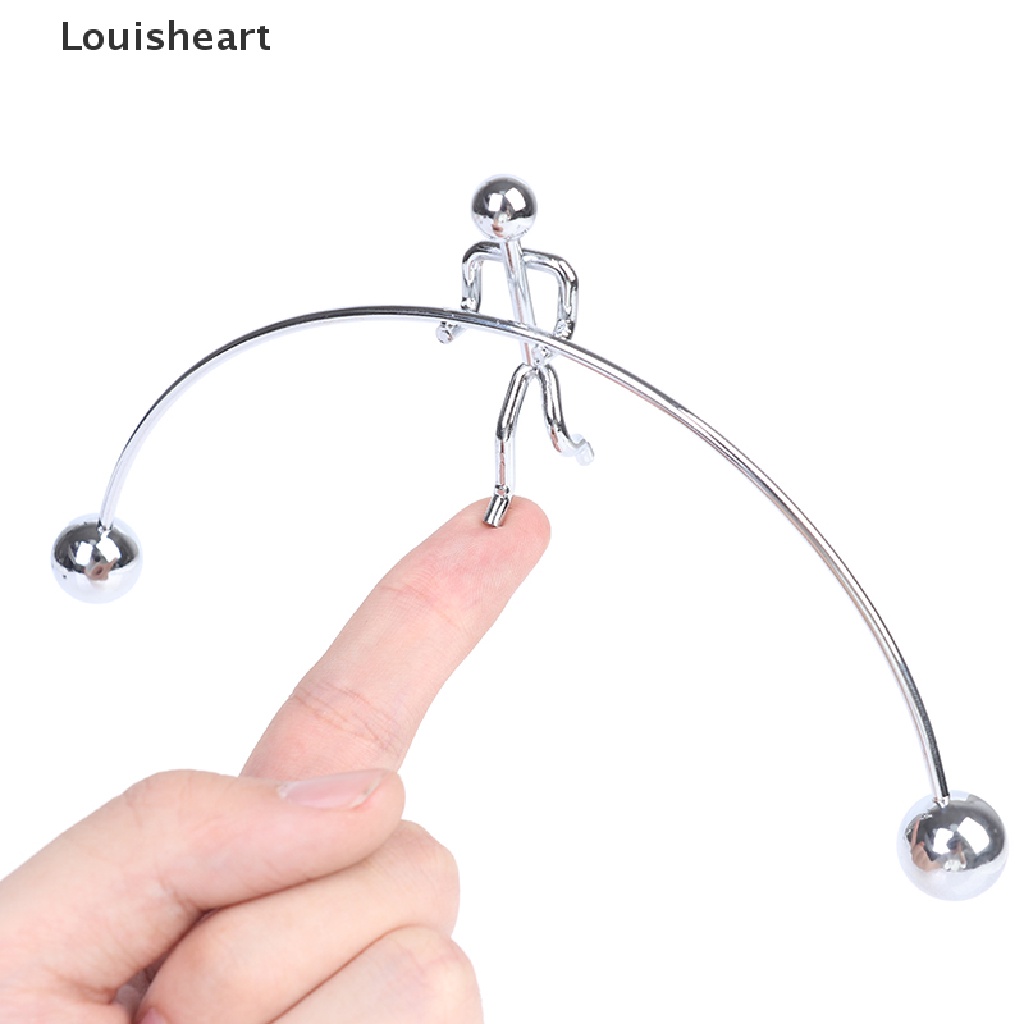 Louisheart One-legged Iron Man Balance Pendulum Hercules Weightlifting Desktop Decoration TFG