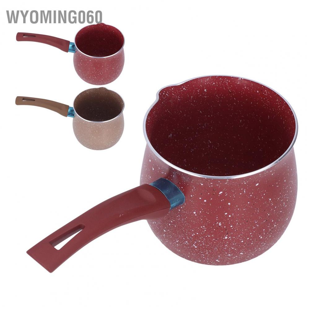 Wyoming060 Aluminium Alloy Non Stick Milk Pan Mini Coffee Pot Saucepan Lightweight Kitchen Cooking
