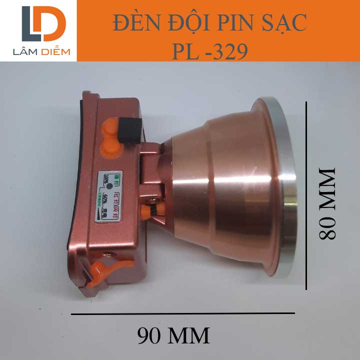 ĐÈN ĐỘI ĐẦU PIN SẠC SIÊU SÁNG 3 CHẾ ĐỘ PL 329