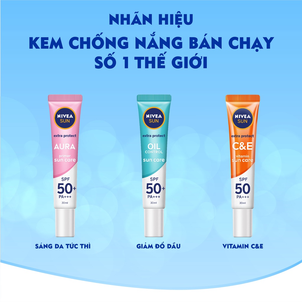 Bộ đôi tinh chất chống nắng sáng da Nivea SFP50+ PA+++ (30ml/chai) - 86014