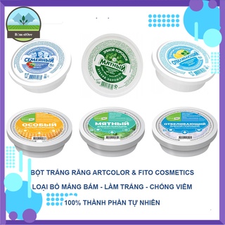 Bột tẩy trắng răng Fito chuẩn Nga giúp trắng răng không ê buốt, hũ 75gr
