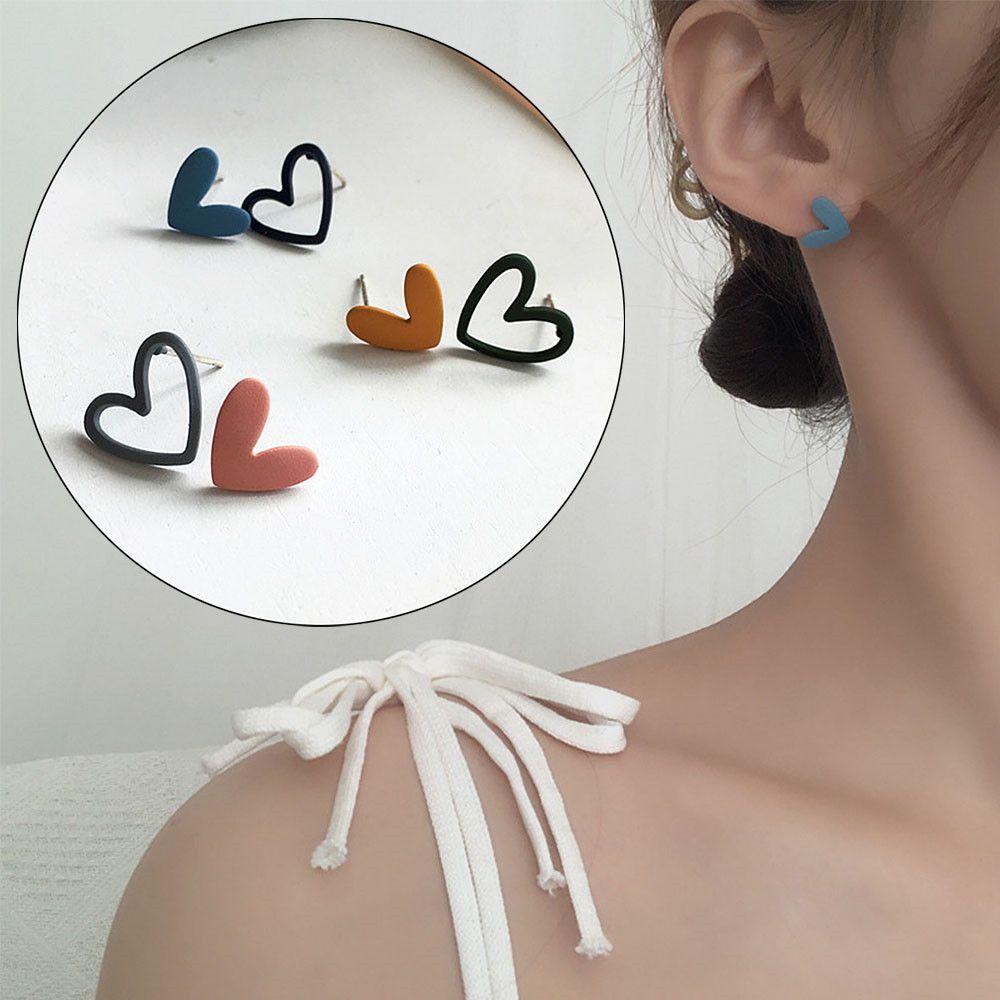 Bông Tai Hình Trái Tim Dễ Thương Dành Cho Nữ