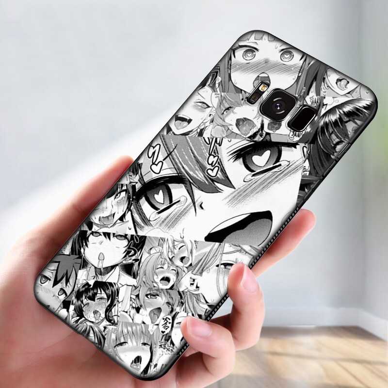 Samsung Galaxy S10 S9 S8 Plus S6 S7 Edge S10+ S9+ S8+ Casing Soft Case 1SF Ahegao Anime Cute funny mobile phone case