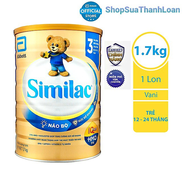 [HSD T3-2022] Sữa bột Similac Eye-Q số 3 HMO (1.7kg)