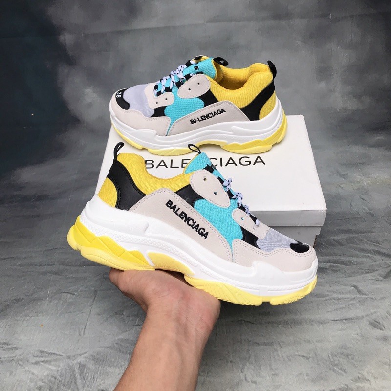 GIÀY THỂ THAO NAM NỮ BA TRIPLE S VÀNG XANH 36-43