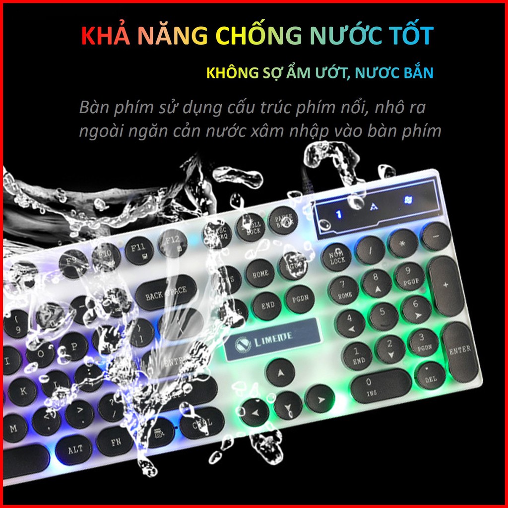 [Rẻ Vô Địch] Bàn phím giả cơ SSS led 7 màu cho game thủ chuyên nghiệp, phím tròn độc lạ, độ nhạy cao BH 6 tháng. | BigBuy360 - bigbuy360.vn