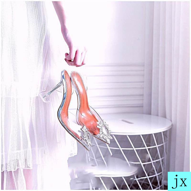 Giày sandal cao gót có cỡ lớn thời trang sành điệu dành cho nữ 4142