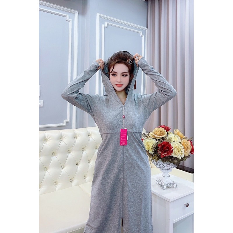 Áo choàng chống nắng Evancy ( freeship - giảm giá 10%- hoàn xu) chất liệu cotton mềm mịn- thoáng mát - ngăn nắng cực tốt