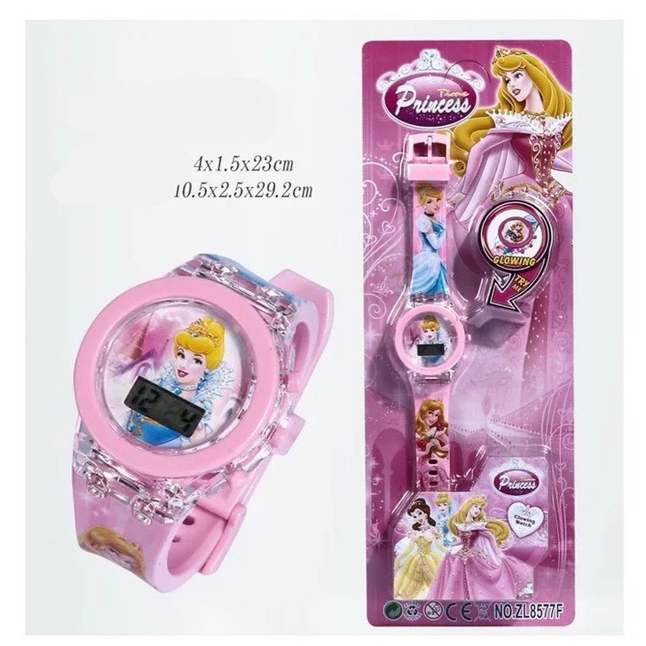 [Hàng sẵn] Đồng hồ điện tử chính hãng Disney có đèn LED - nhiều mẫu trong phim The Avengers - Elsa - Anna - Hello Kitty
