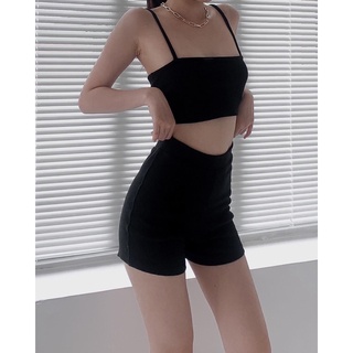 Set áo hai dây + quần short thun