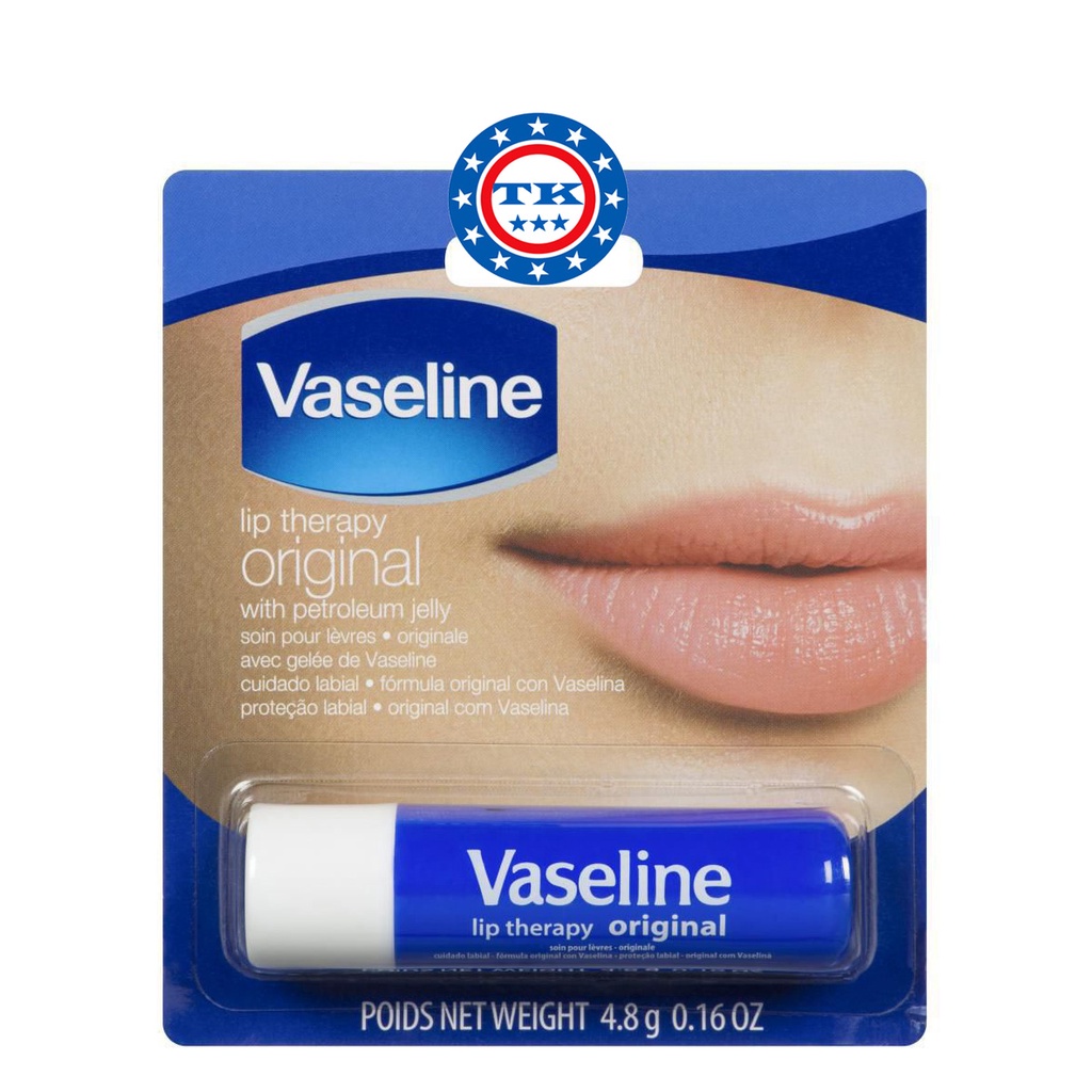 Son Dưỡng Môi Cho Môi Mềm Mại Vaseline Lip Therapy 4.8g - Mỹ
