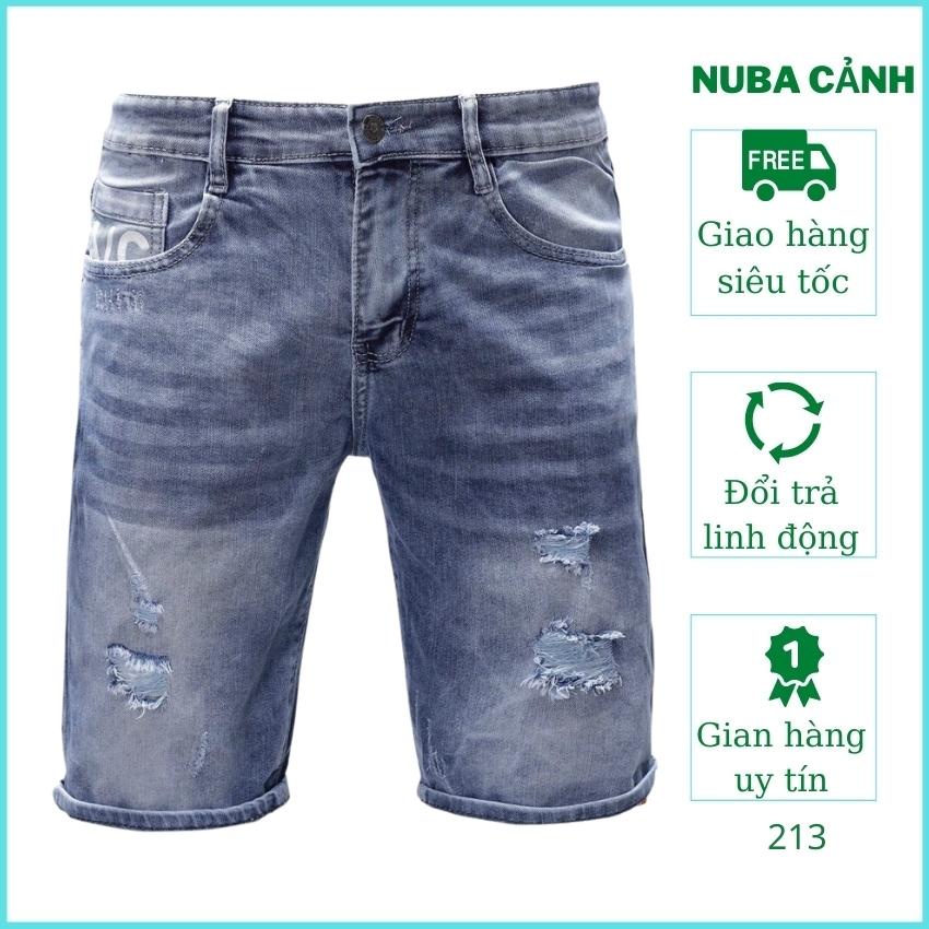 Quần short jean nam chất vải bò cao cấp,đẹp giá rẻ, AT 213