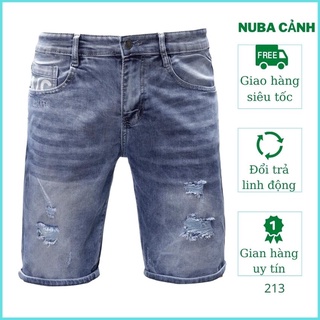 Quần short jean nam chất vải bò cao cấp,đẹp giá rẻ, AT 213