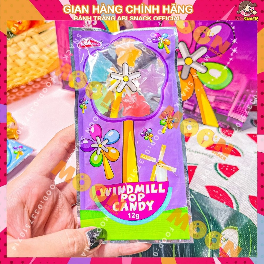 Kẹo mút chong chóng gói Windmill gói 12g