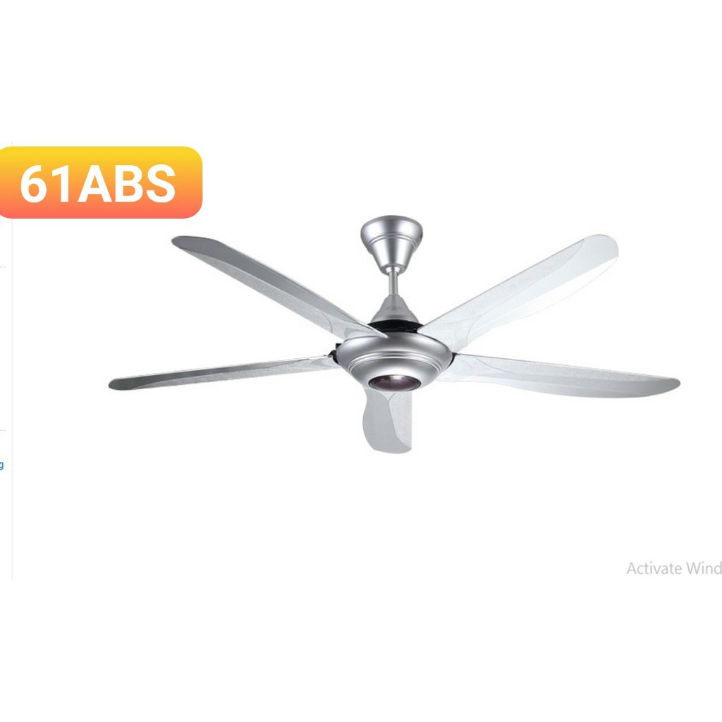Quạt Trần Không Đèn -MS:61ABS 5 Cánh, Động Cơ Lõi Đồng, Tặng Móc Cao Su Treo Quạt,Có Đ