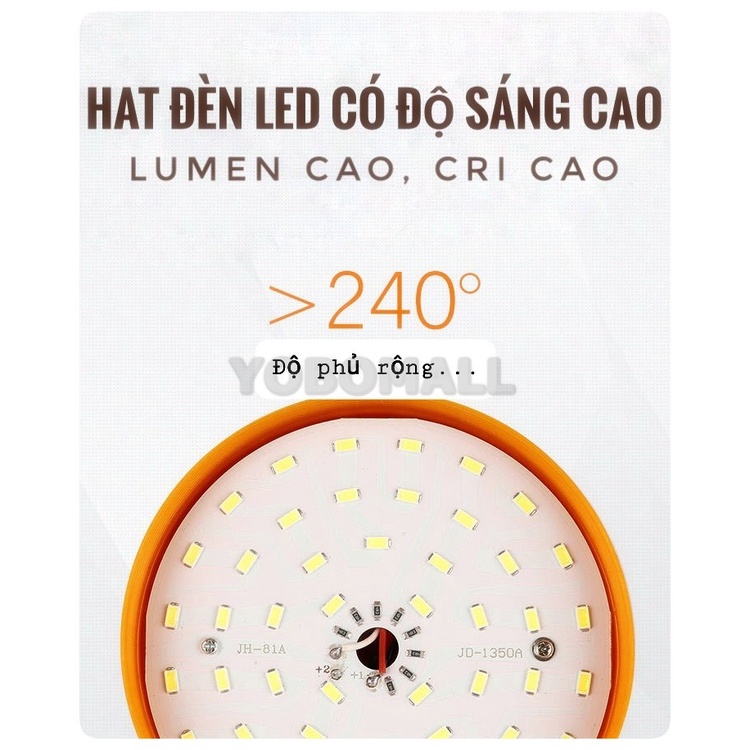 Bóng Đèn Sạc Tich Điện,Đèn Tich Điện Siêu Sáng Có Móc Treo 30W 60W 80W 100W 150W - Yobomall