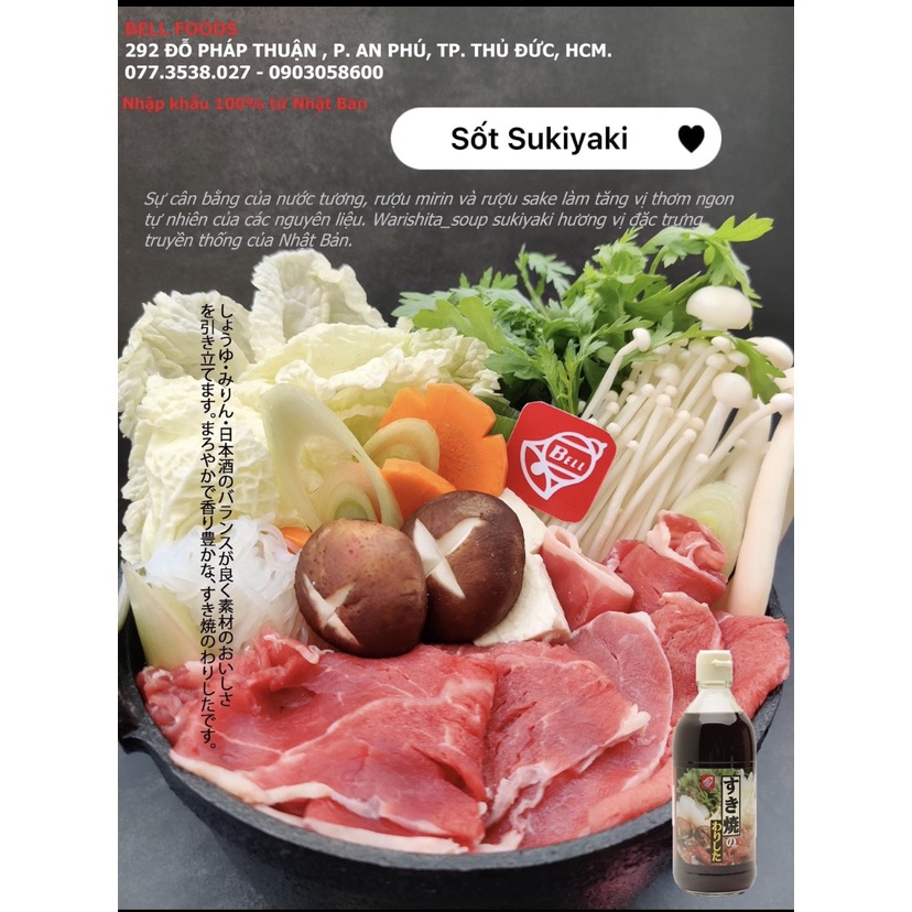 Sốt Lẩu Sukiyaki 1.8L
