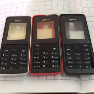 Vỏ nokia 106/107 kèm phím trắng, đen, xanh.