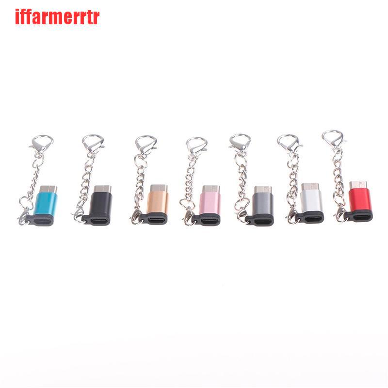 Đầu Chuyển Đổi Usb Type C Sang Micro Usb Bằng Nhôm Có Móc Khóa Tiện Dụng | BigBuy360 - bigbuy360.vn