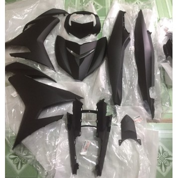 Dàn áo đen nhám Yamaha Exciter 150 2018 full 11 món zin chính hãng+ mủ nhám