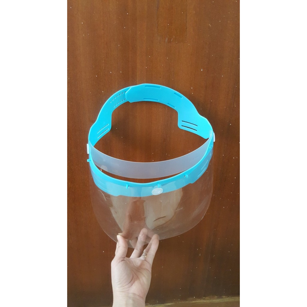 Tấm che y tế, khẩu trang nhựa có tấm đệm lót trán (Direct splash face shield)