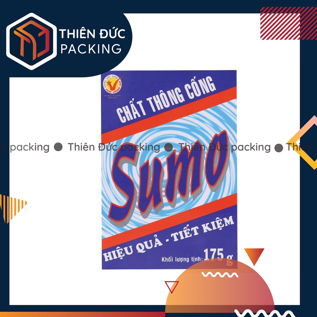 Bột thông tắc bồn cầu cống, bể phốt nghẹt giá rẻ siêu mạnh SUMO 175gr