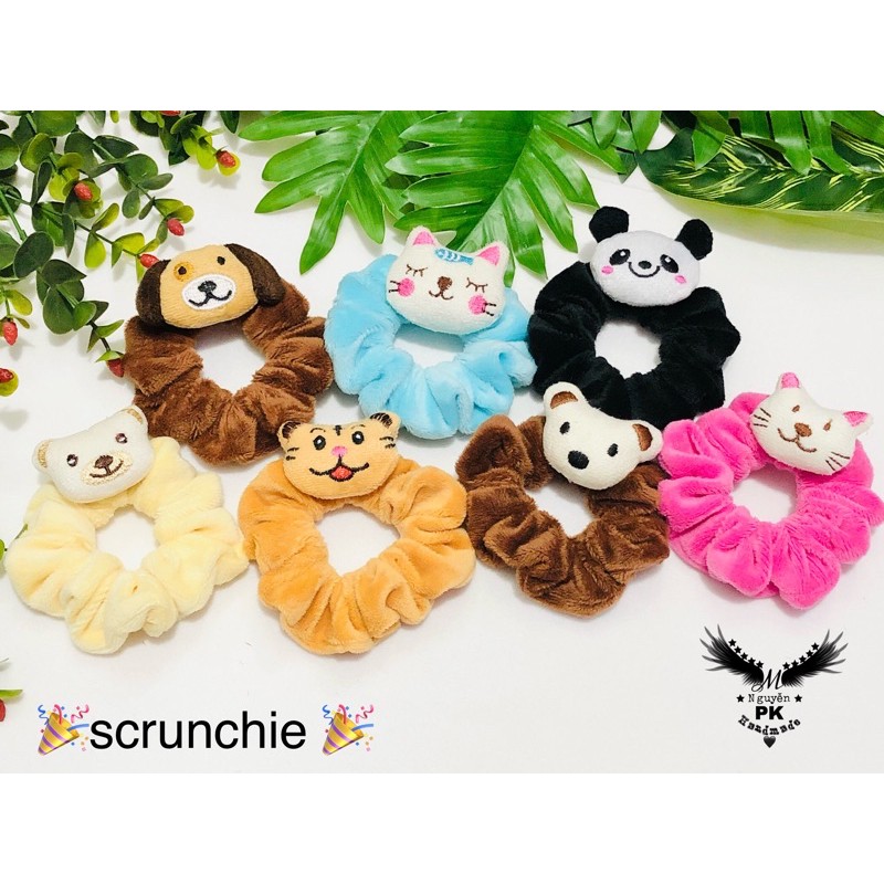Dây cột tóc (Scrunchie) gấu 🐻
