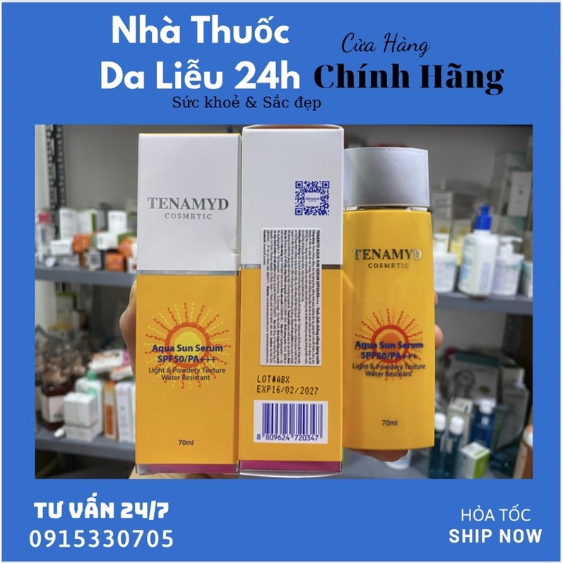 Huyết Thanh Chống Nắng TENAMYD AQUA SUN SERUM SPF50/PA+++ 70ml