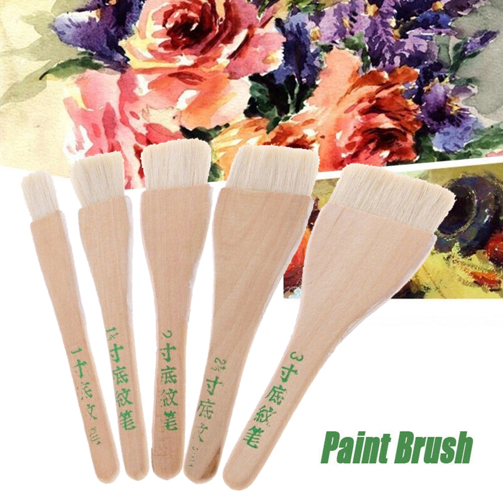 Cọ Vẽ Màu Nước Với Tay Cầm Gỗ